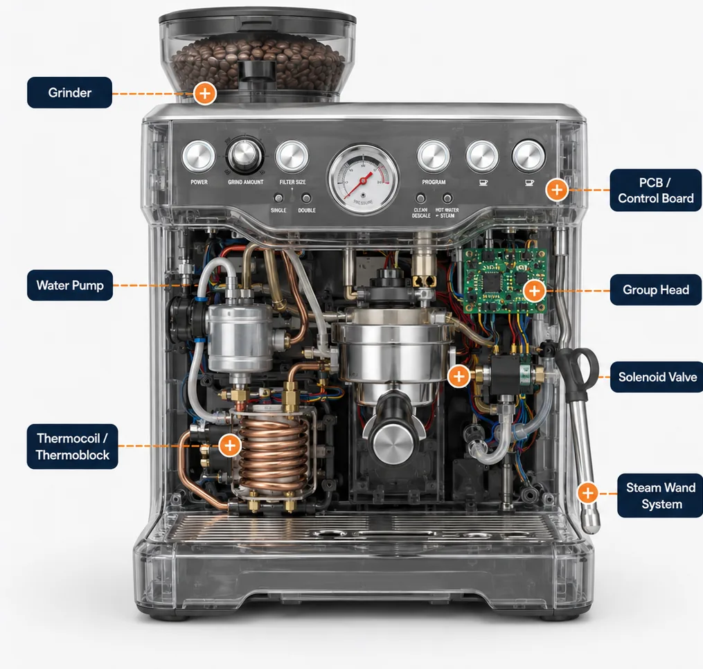 Sage Coffee Machine repair by Ipswich Appliance Repairs