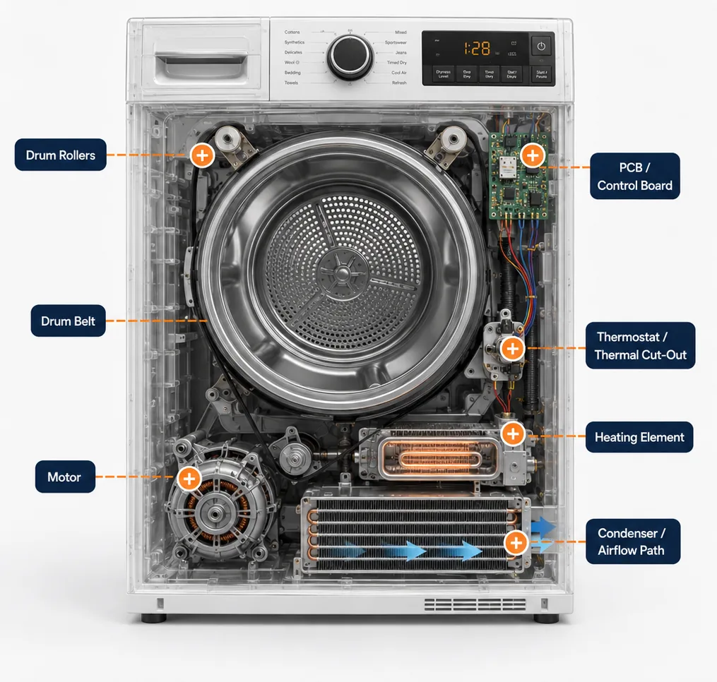 Tumble Dryer repair by Ipswich Appliance Repairs